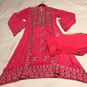 Pink Indian Dress (Pant Kameez)